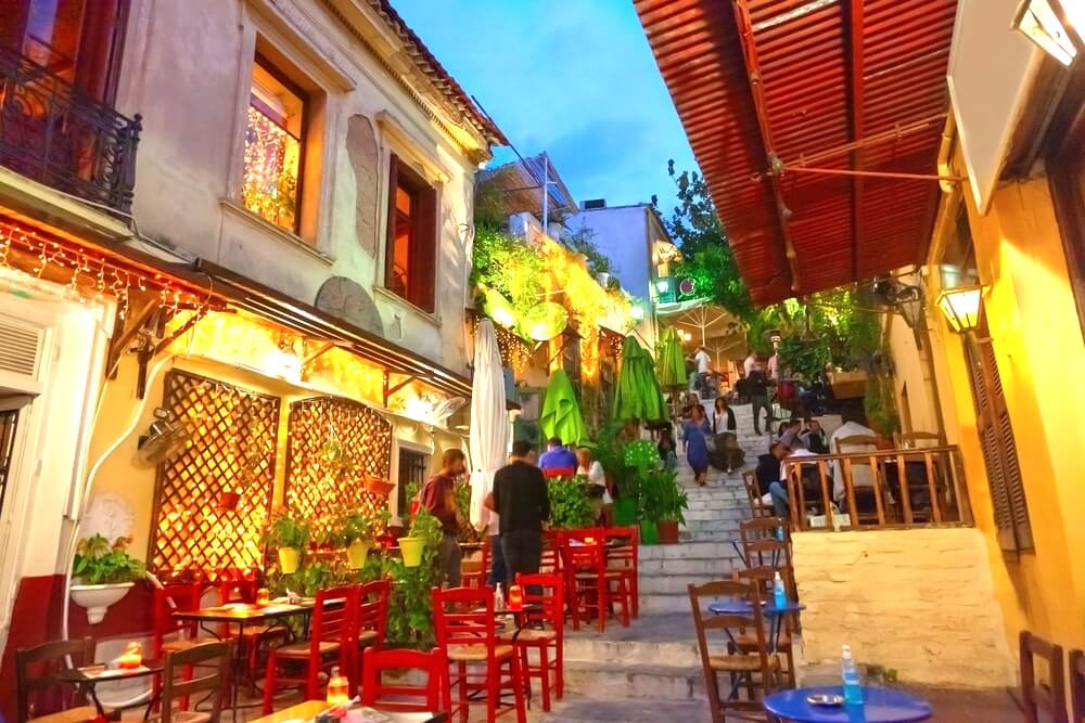 Streets of Plaka Athens