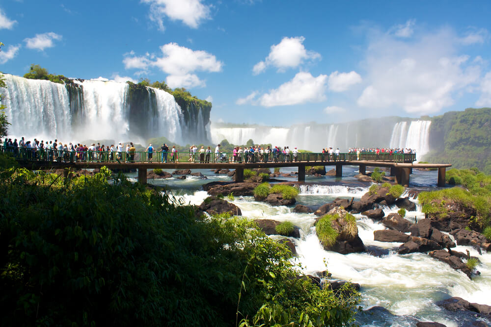 border of Brazil and Paraguay IguazuFalls