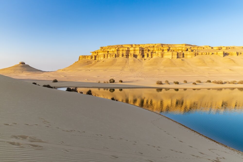 Faiyum Oasis lake near Cairo