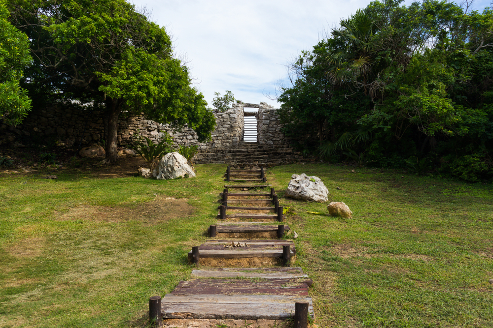 part of the ruins in Tulum