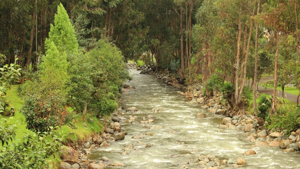 river of stones in Cuenca Ecuador