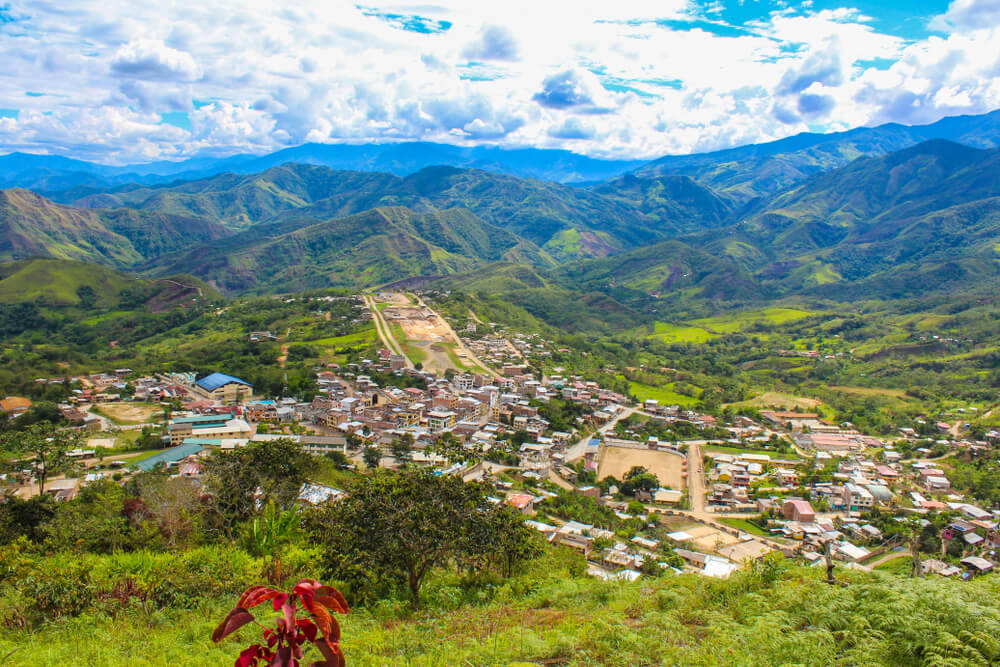 view of landscape in Zumba in Ecuador