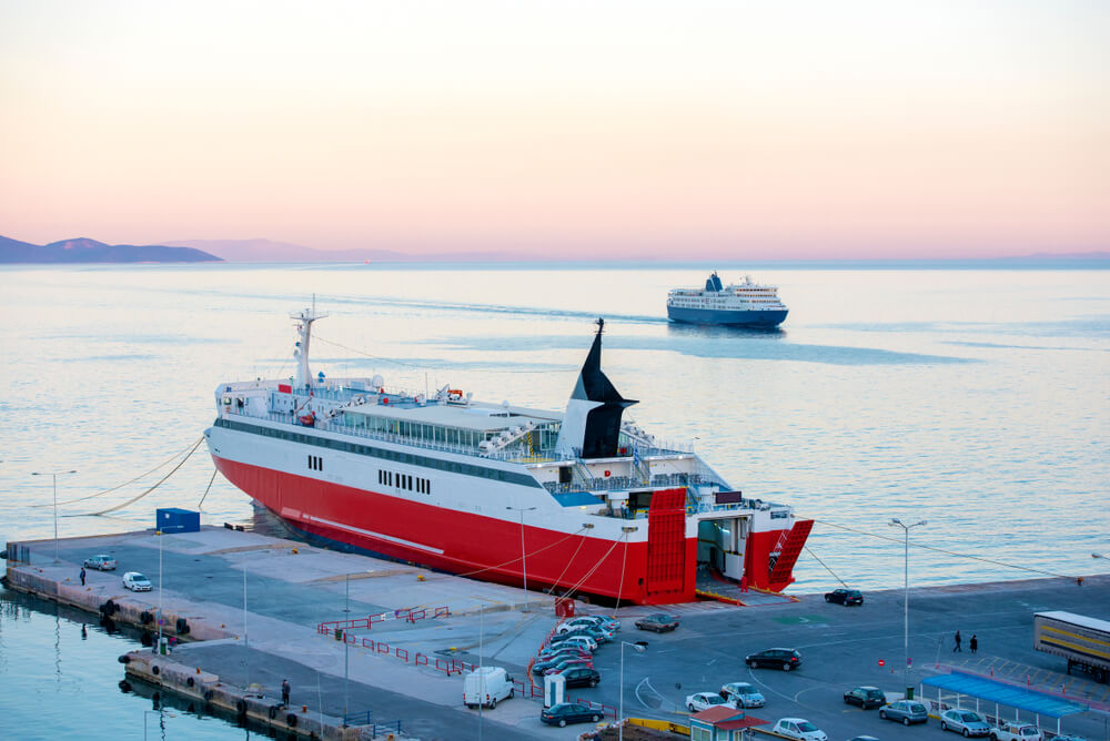 two ferries in Greece
