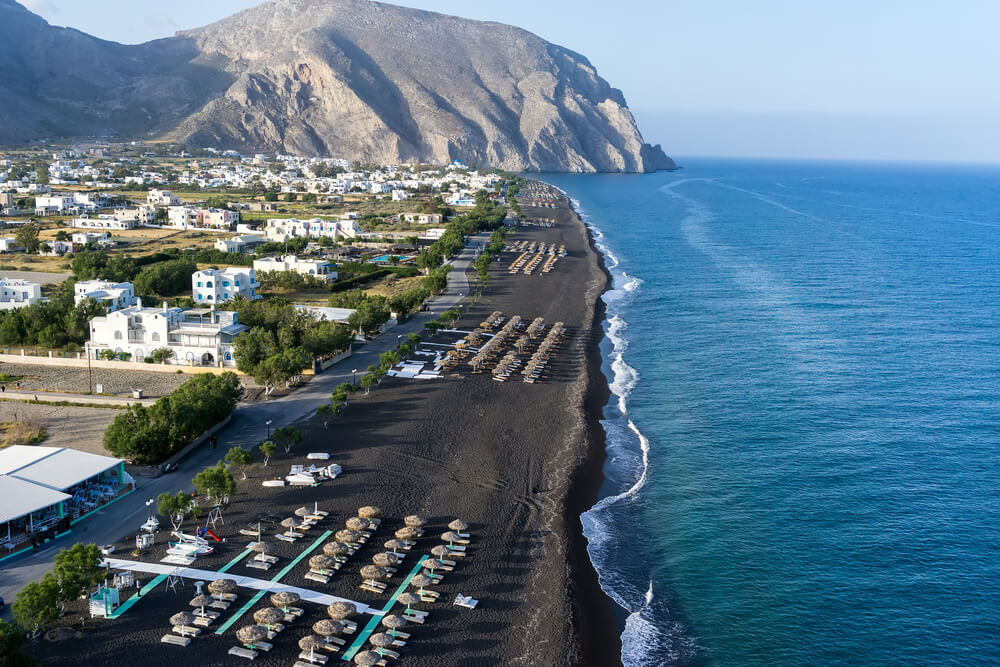 santorini greece black sand beaches