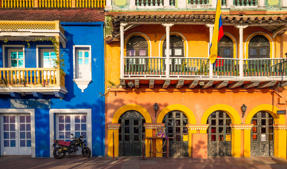 colorful buildings of Cartagena, Colombia