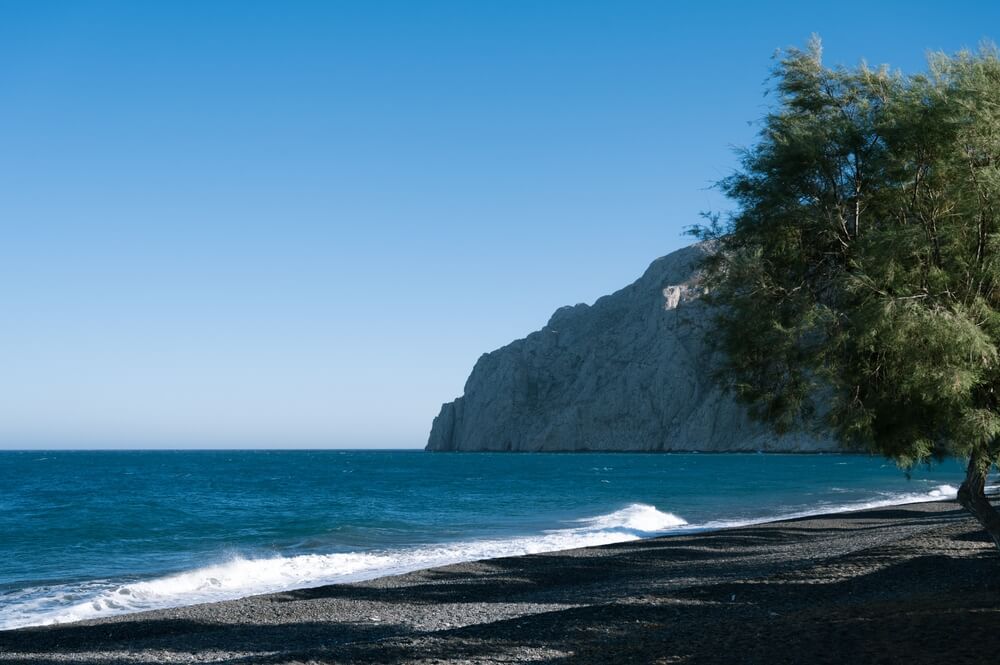 santorini greece black sand beaches