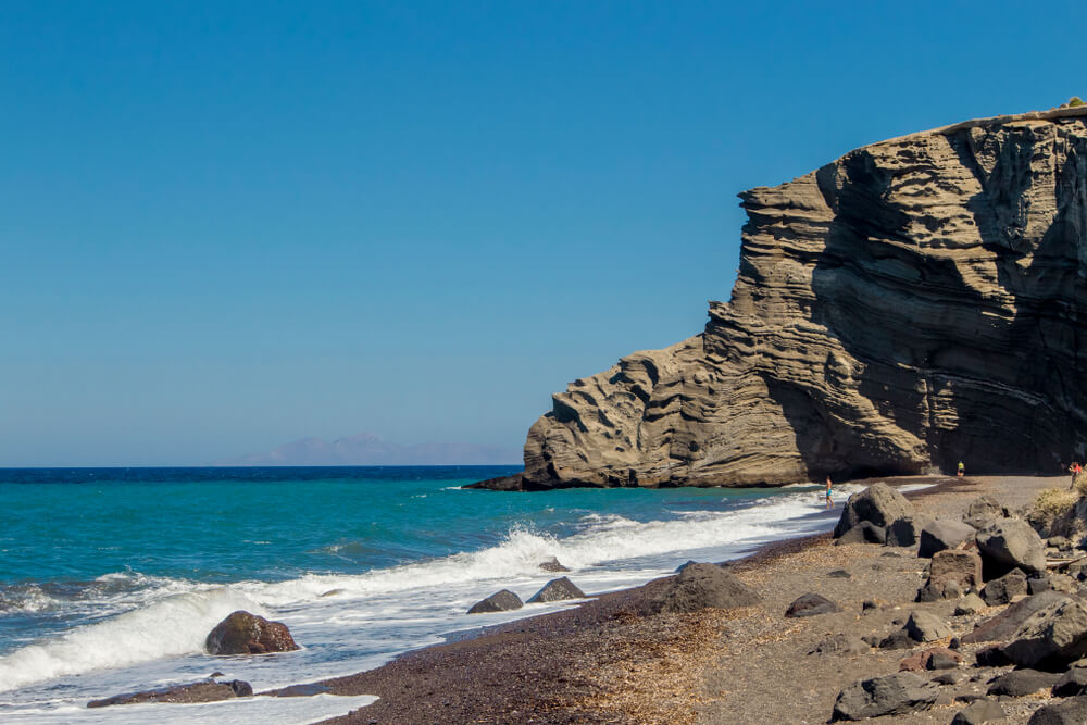 santorini greece black sand beaches