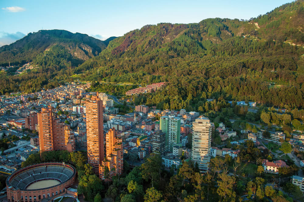 landscape of Bogota, Colombia