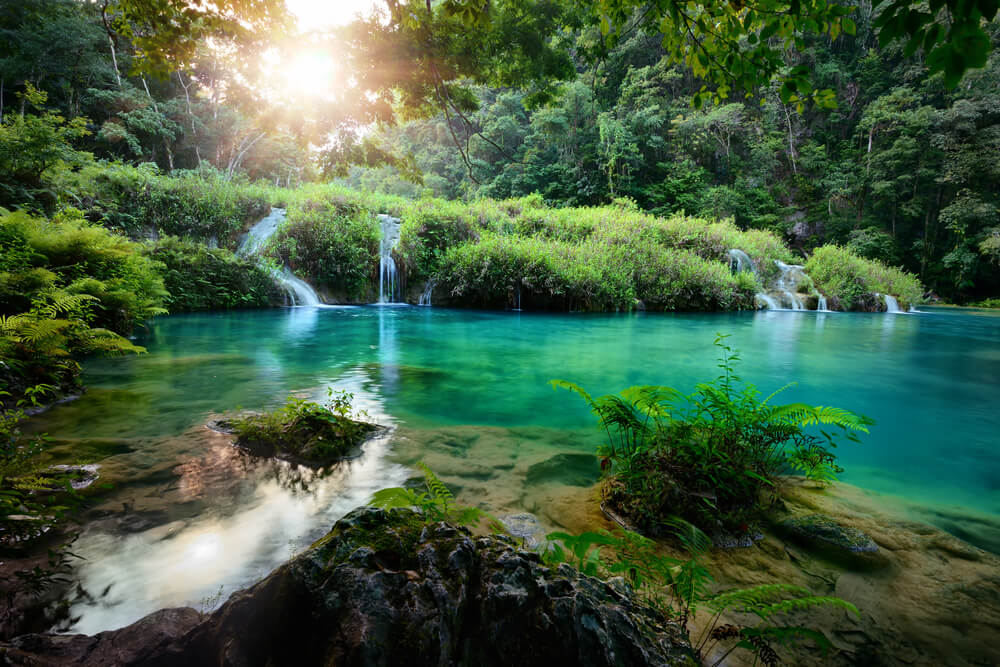 Waterfall Park in Guatemala