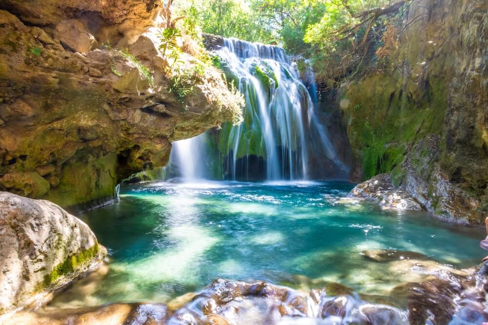 waterfall in one of Morocco's national parks