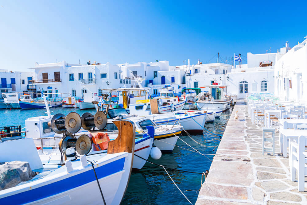 boats in Greek marina