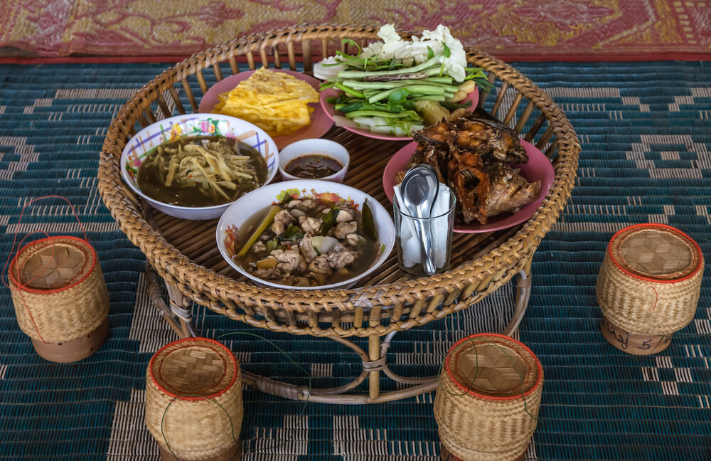 Laotian food set