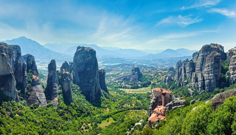 overview of Meteora Greece