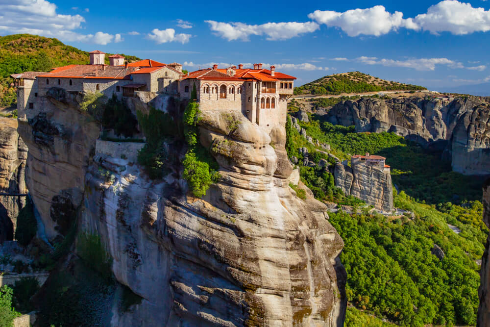 a monastery in Meteora Greece