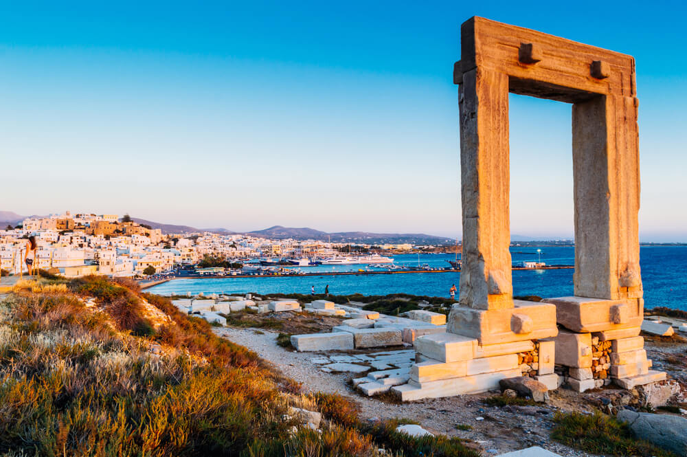 ruins of Naxos a day trip from Santorini