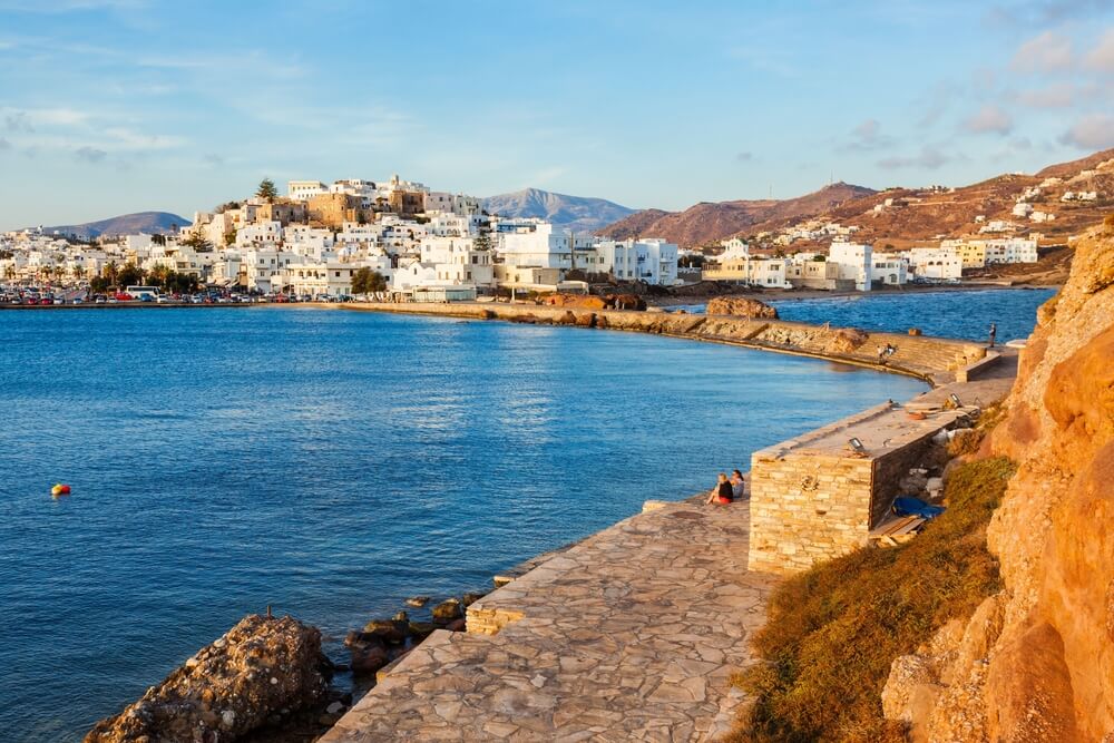 view of Naxos an island near Santorini