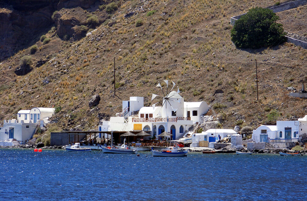 coastline of an island near Santorini