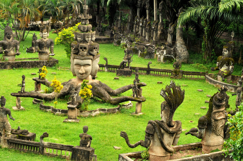 Buddha Park in Vientiane Laos