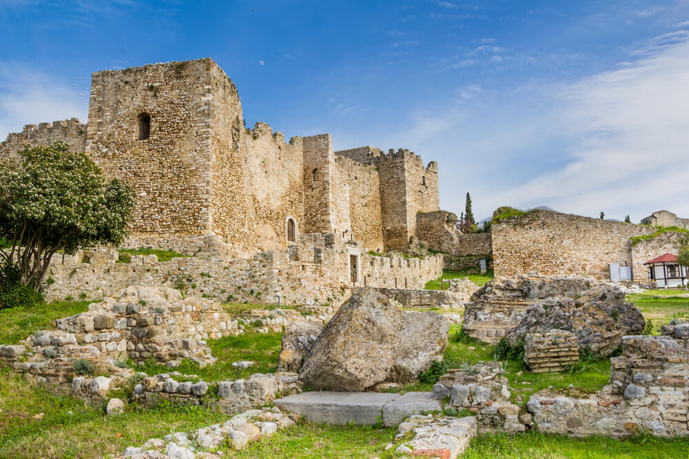 ruins in Patras city in Greece