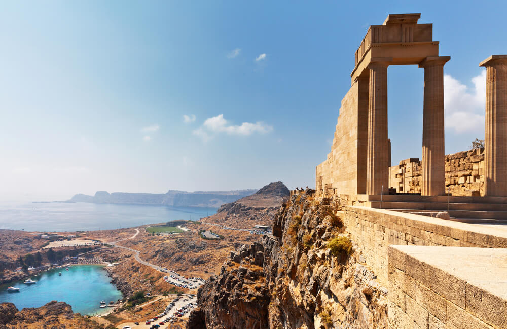 coastal view of Rhodes Town 