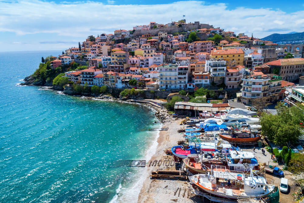 colorful Kavala, Greece