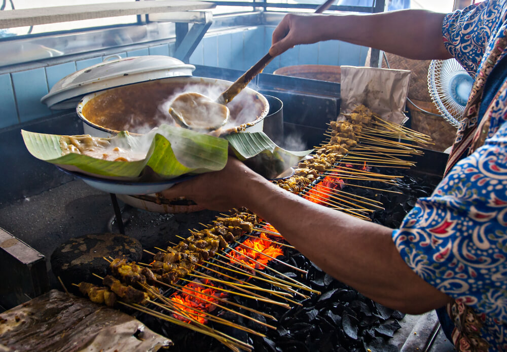 sate Street food in Indonesia