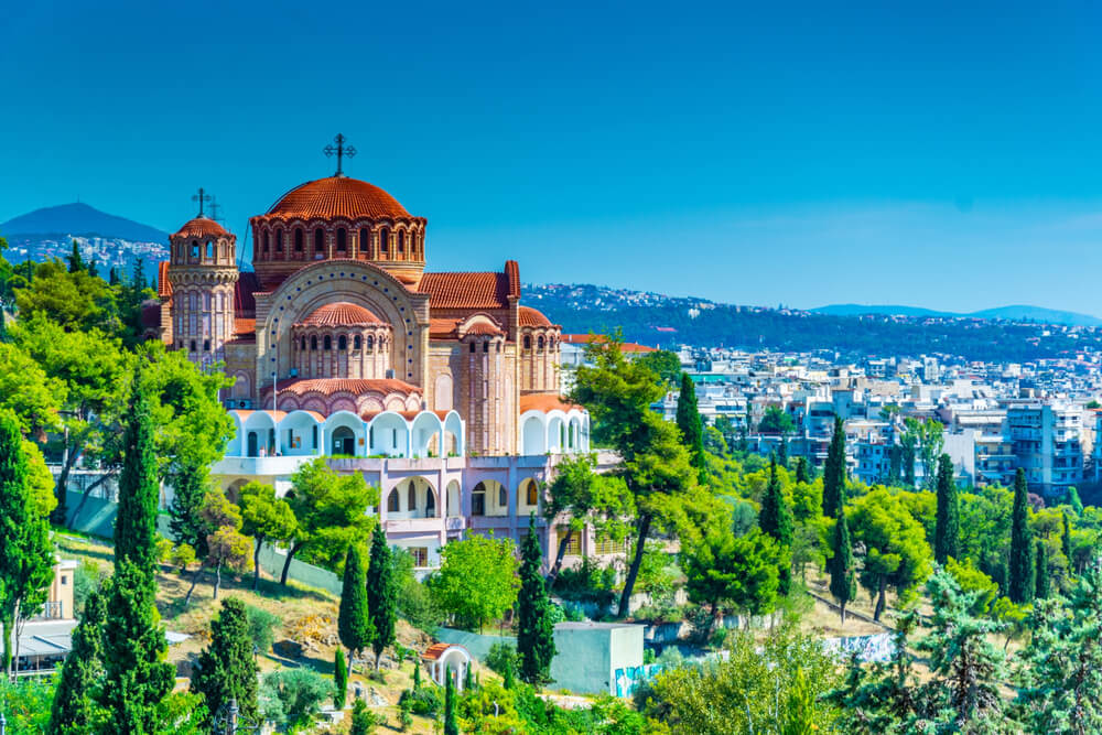 Church in Thessaloniki City in Greece