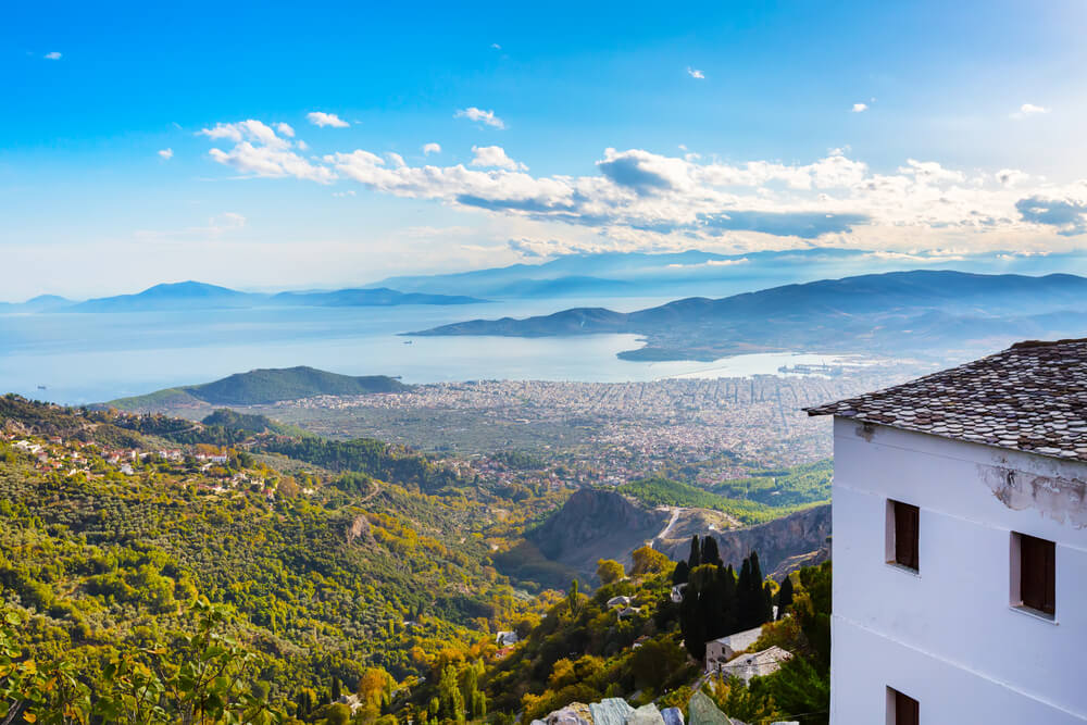 aerial view of Volos Greece