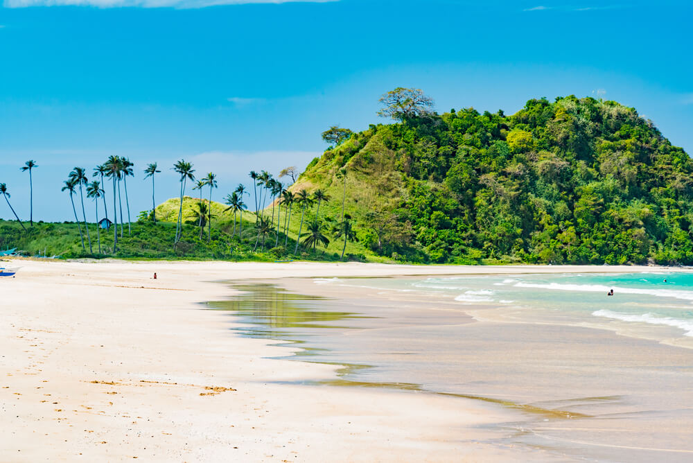 long emplty Calitang Beach Philippines