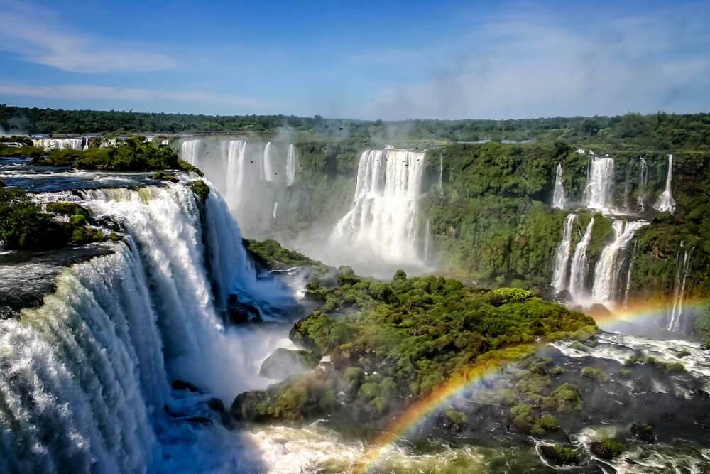 Iguazu Falls border Brazil Paraguay