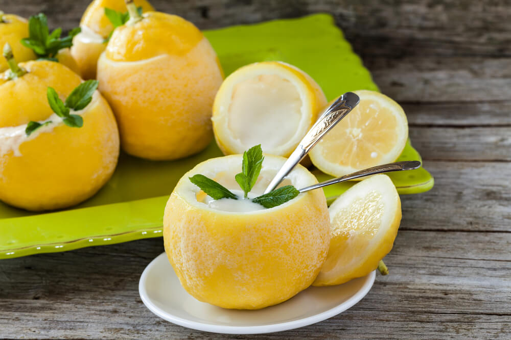 Lemon Ice Cream in Amalfi