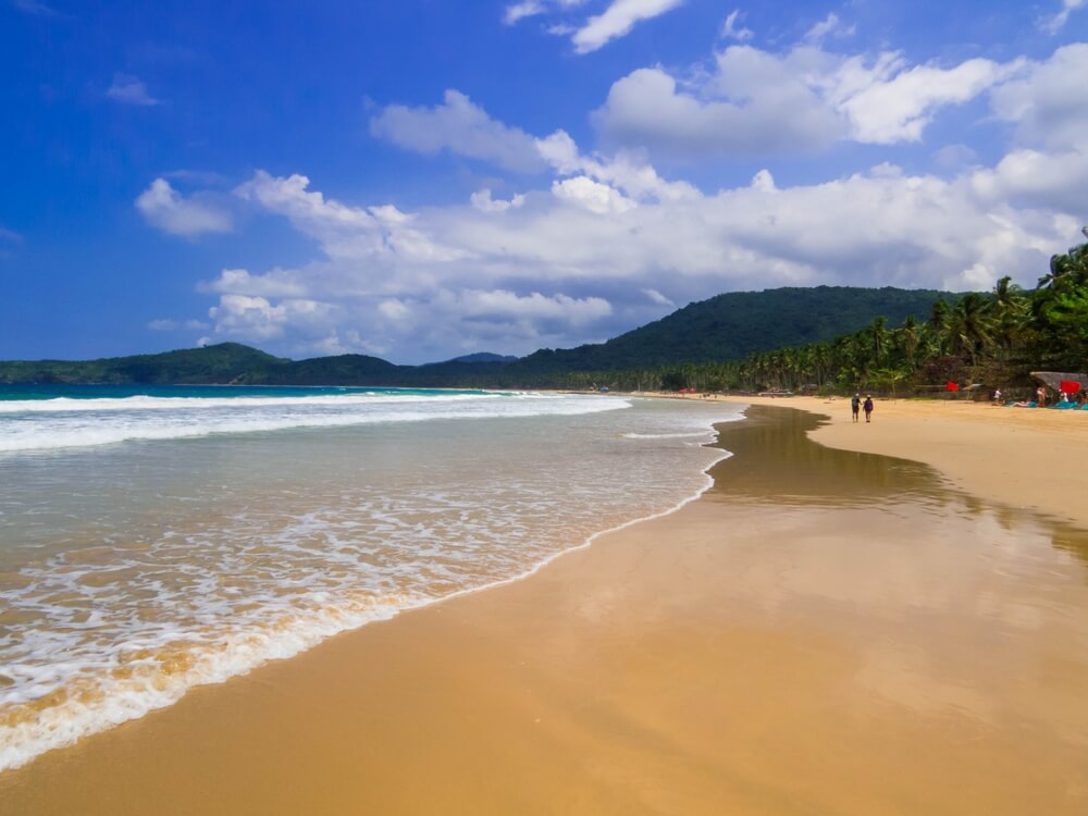 deserted. Nacpan Beach Philippines