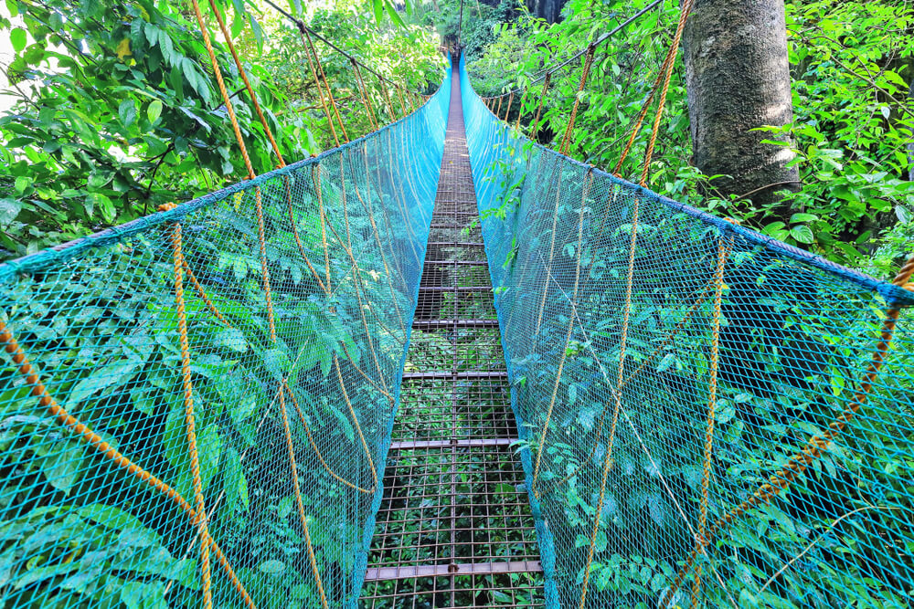 Taraw Cliff bridge in Philippines