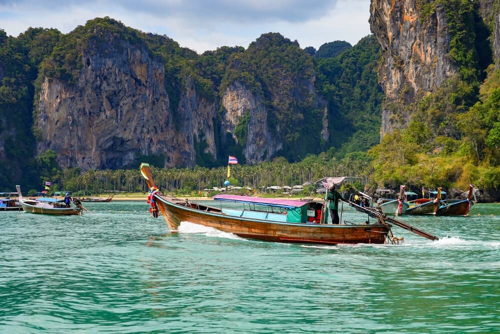 longtail boat Railay Thailand