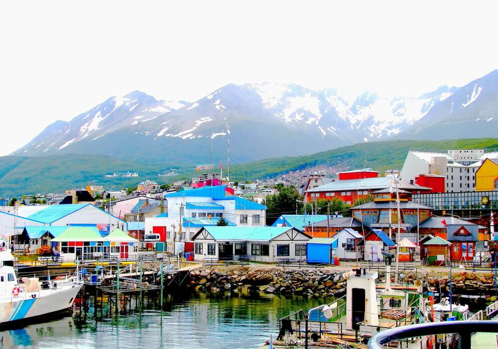 Colorful town of Ushuaia Argentina