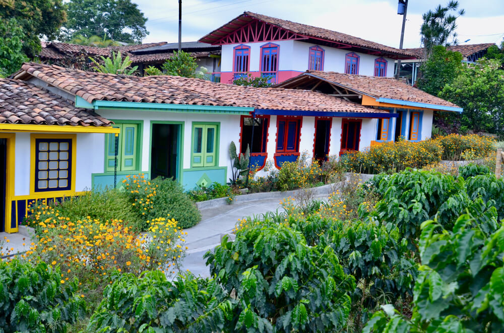 Armenia coffee farm house Colombia