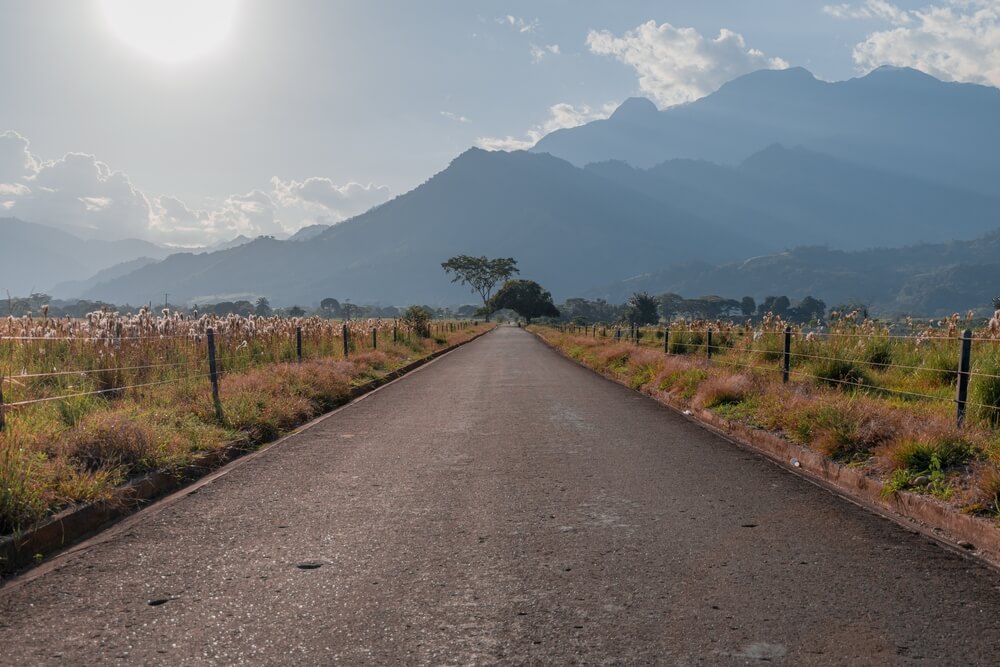 long road to Caquetá a city in Florencia, Colombia