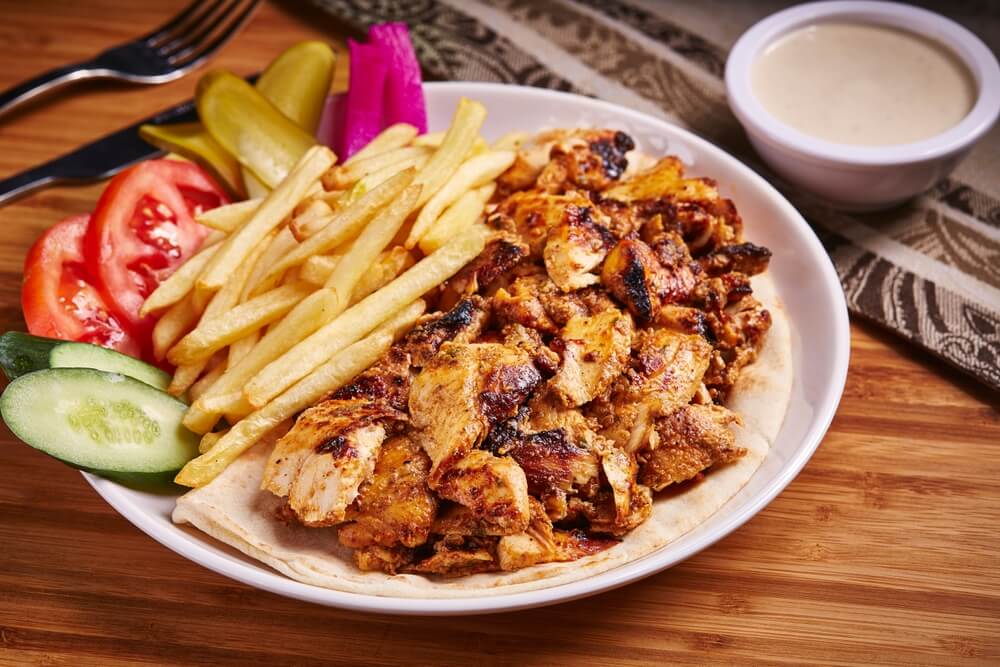 Shawarma street food Maroko