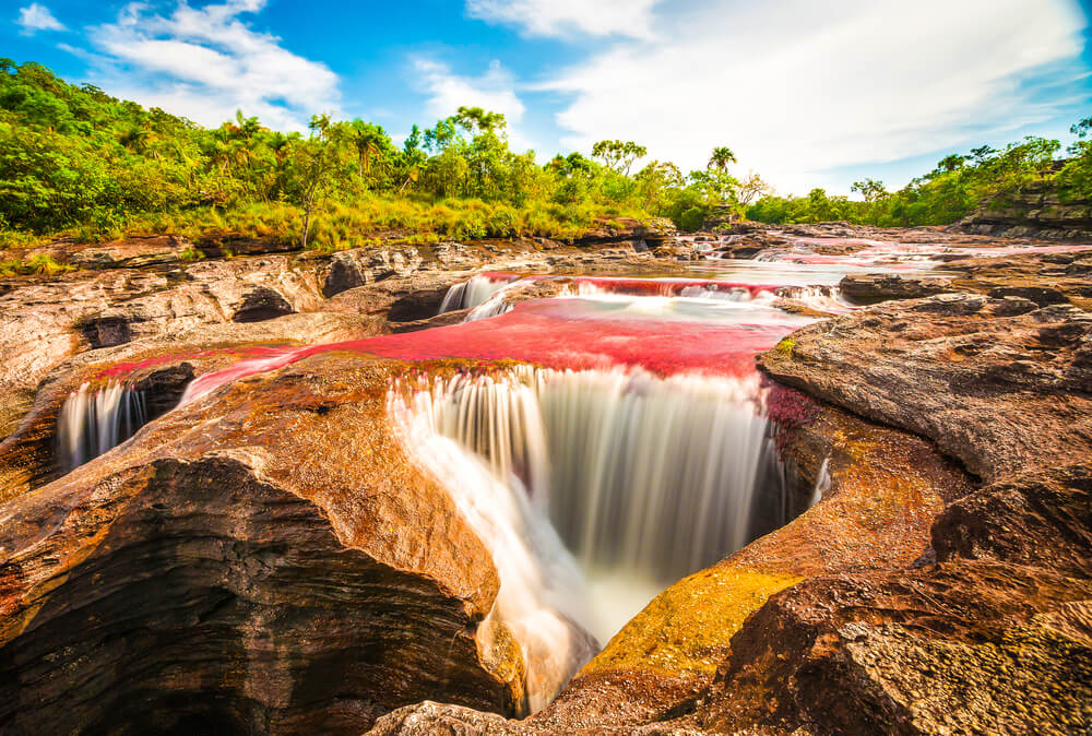 colorful river in Colombia