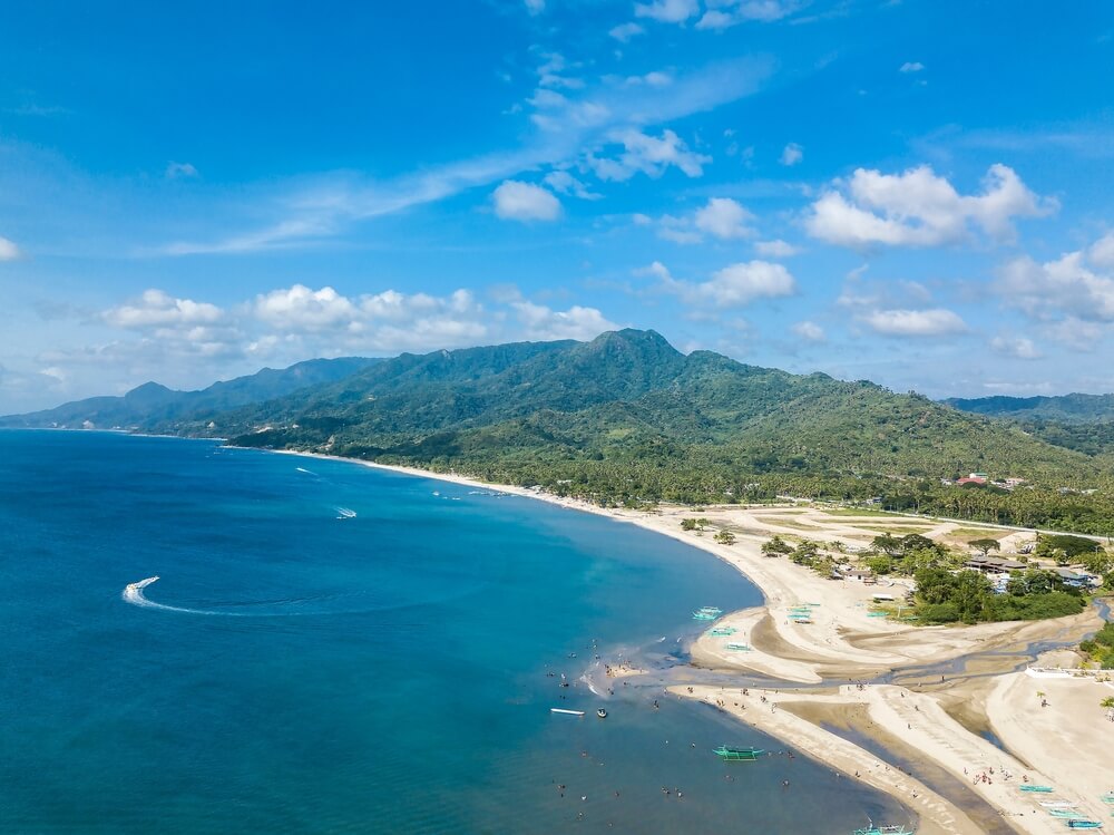 Laiya beach in the Philippines