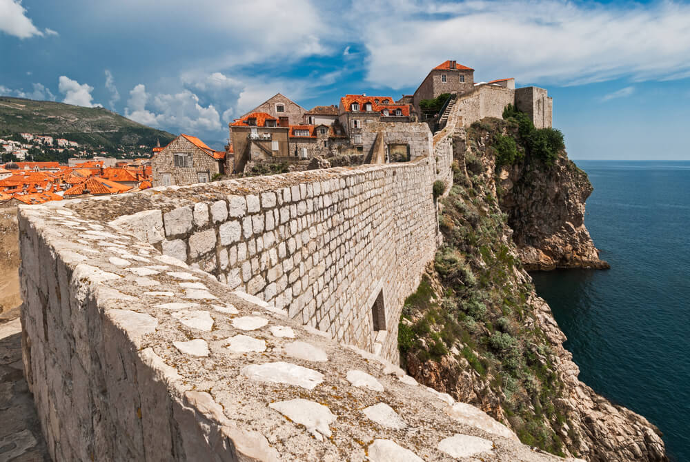 Walls of the Old City of Dubrovnik Croatia