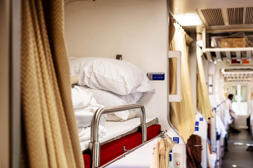 sleeper train for slow travel in Thailand