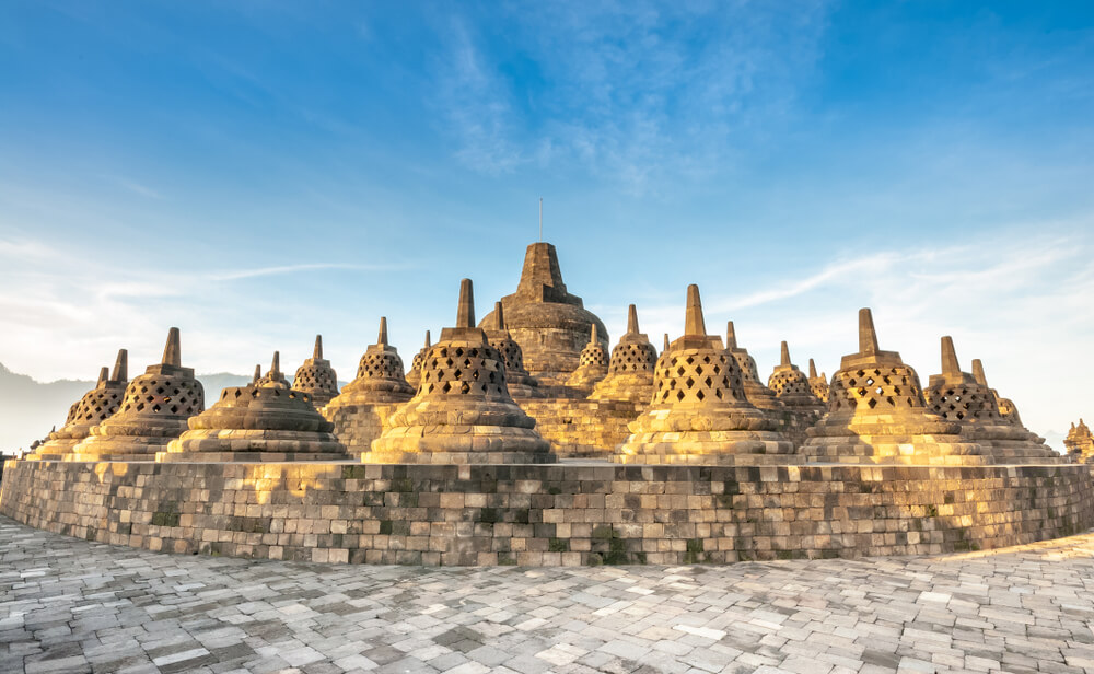 Borobudur temples in Indonesia