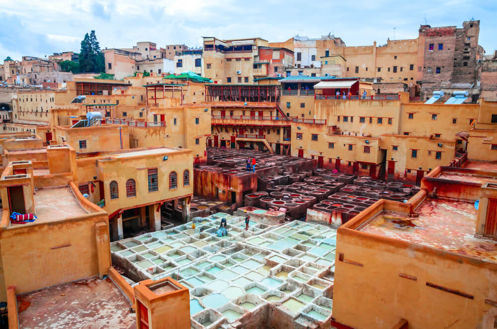 drone view of Fez medina UNESCO.