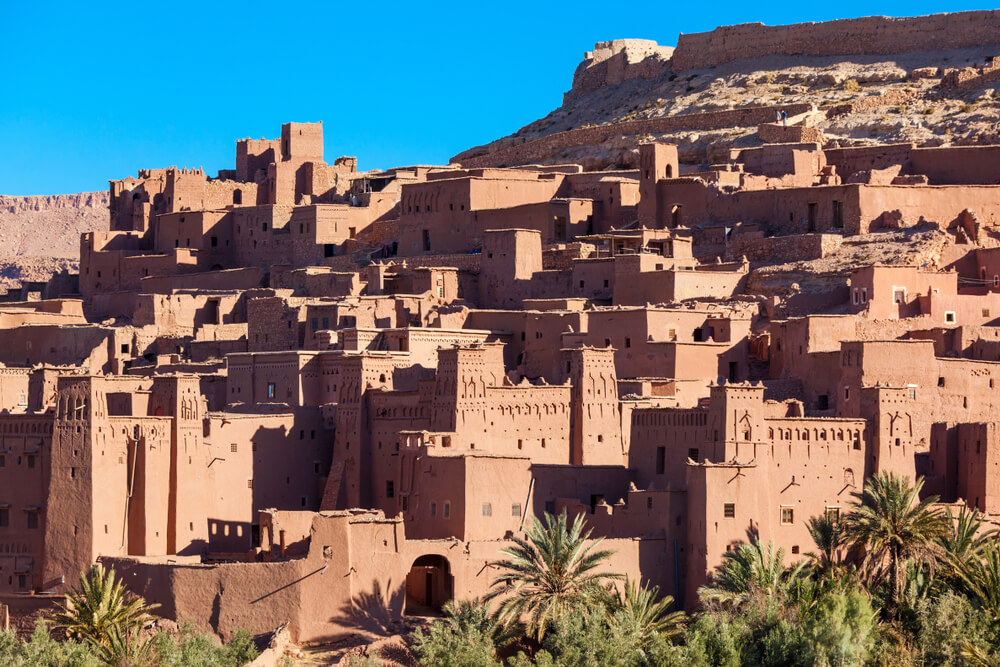 red buildings of Ksar of Ait-Ben-Haddou UNESCO town