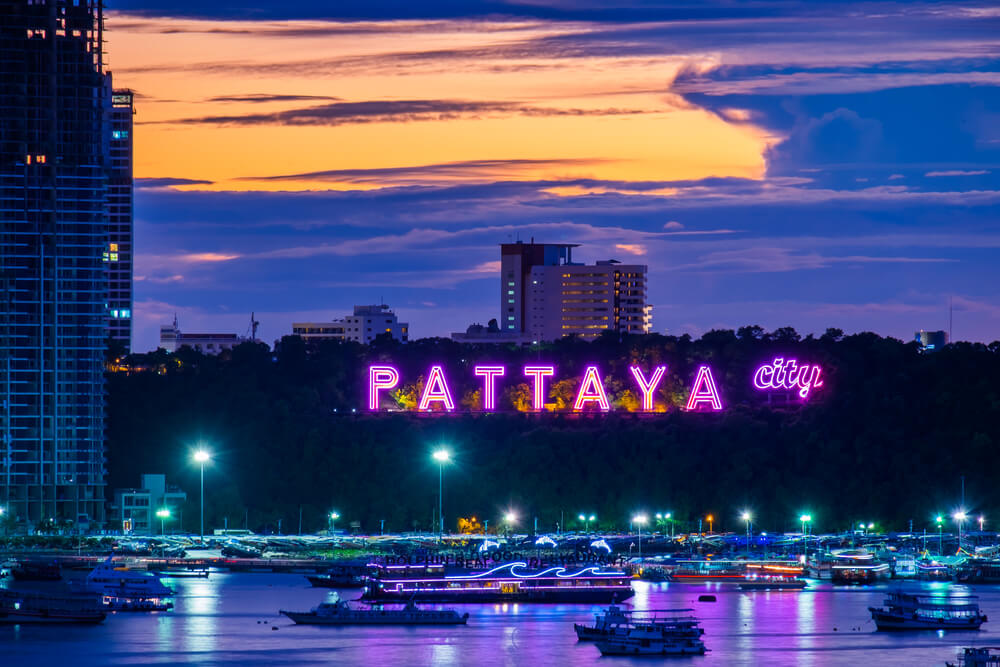 Pattaya City at blue hour