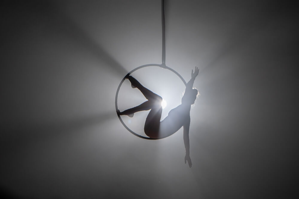 acrobat in circus ring