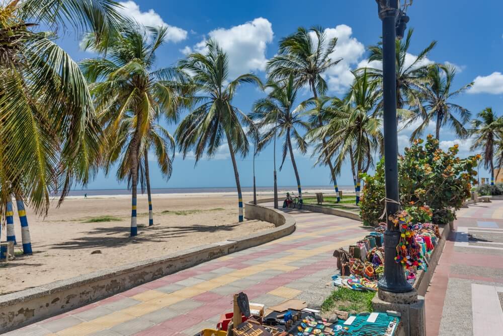 boardwalk in Riohacha, Northern Colombia 