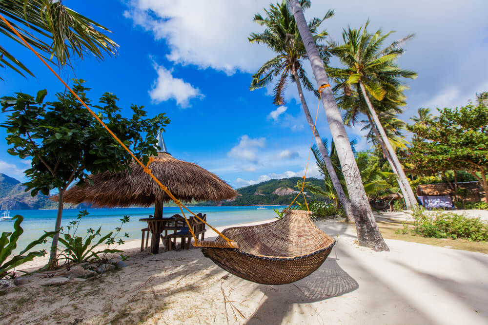 hammock at El Nido Beach