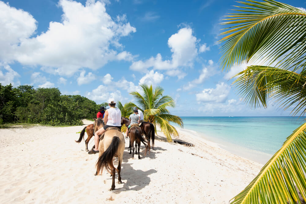 horseback riding in Playa San Martin, Cozumel